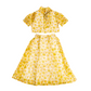 Kota Cotton Maxi Dress for Girls | Half Sleeve - Floral Print | Green